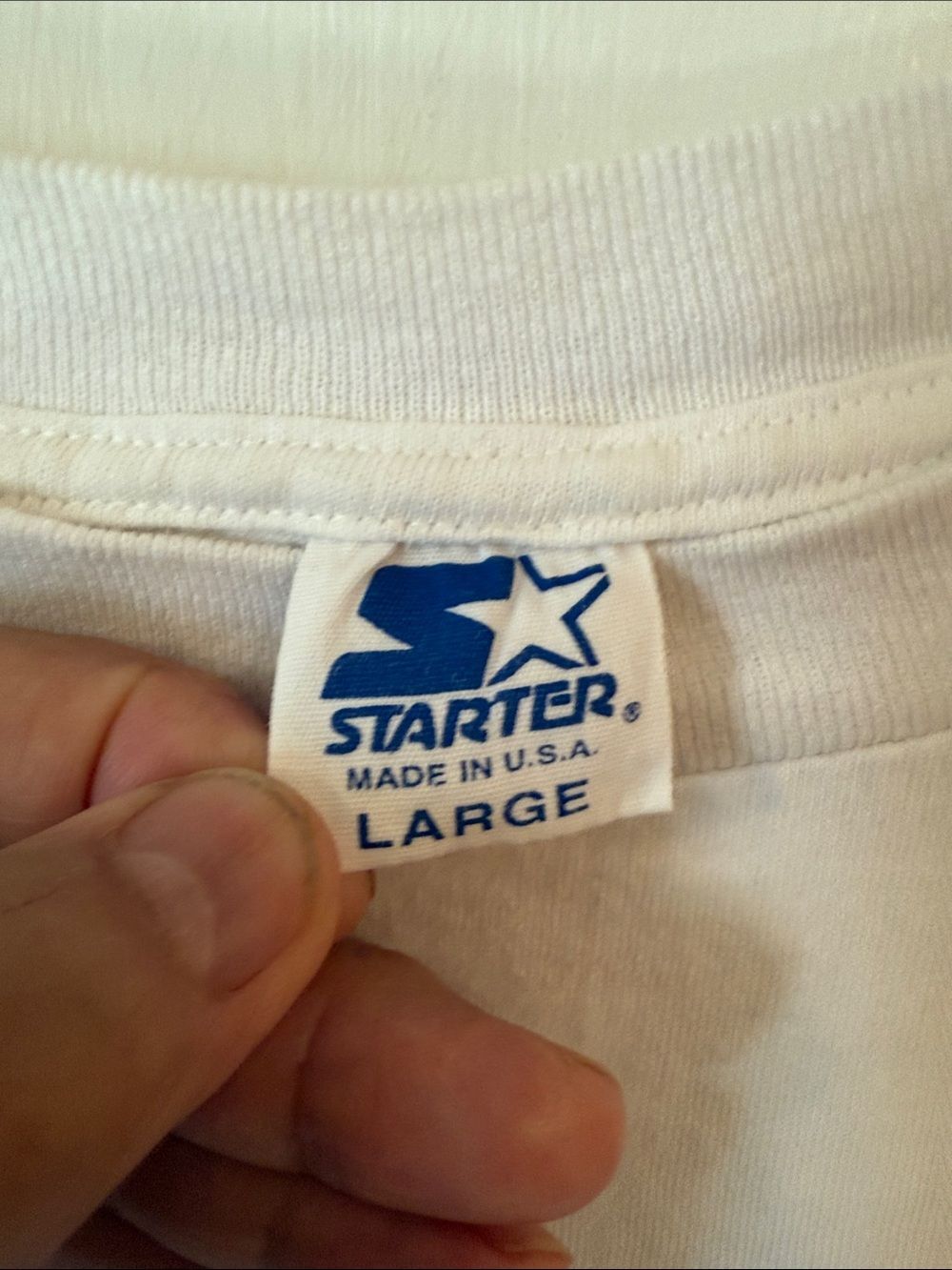 Vtg Starter 1997 World Series T-shirt Cleveland Indians Vs Florida Marlins Large - Picture 3 of 6